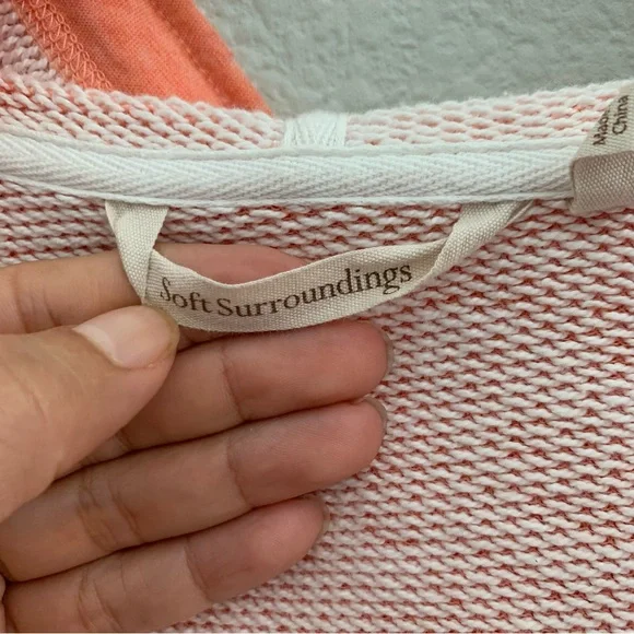 Soft Surroundings French Terry Just Beachy Pullover Sweatshirt Size 2X - Picture 5 of 16